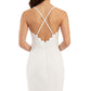 Vestido justo com decote profundo e recortes BCX Junior, tamanho X-S