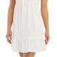 Vestido BCX Junior com ilhós branco tamanho XX-G