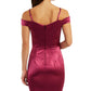Vestido assimétrico ombro a ombro BCX Junior vermelho tamanho 9