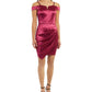 Vestido assimétrico ombro a ombro BCX Junior vermelho tamanho 9
