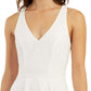 Vestido BCX Junior com acabamento em renda e ajuste evasê, branco, tamanho 1