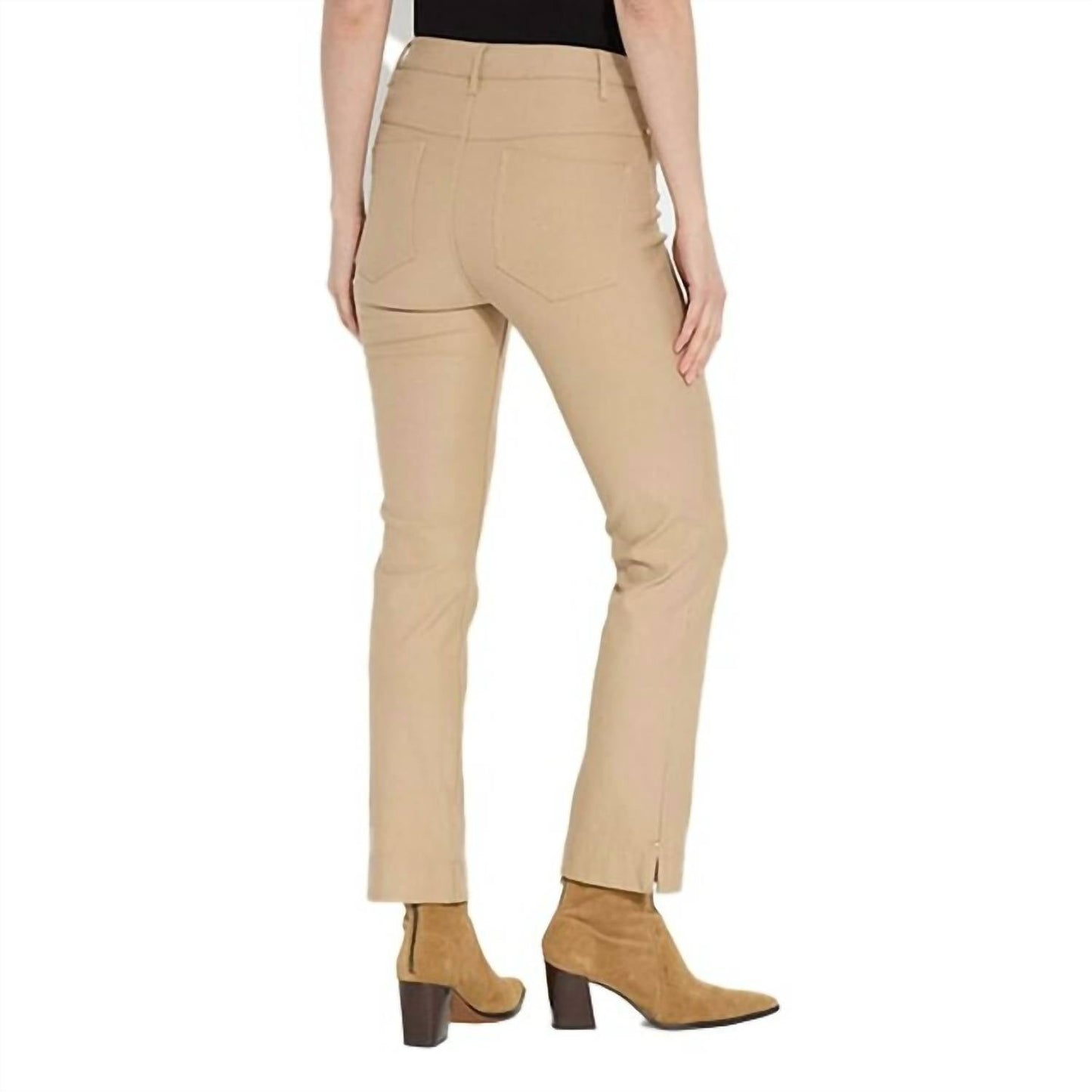 Lysse - Women's Coated Denim Straight Leg Jeans