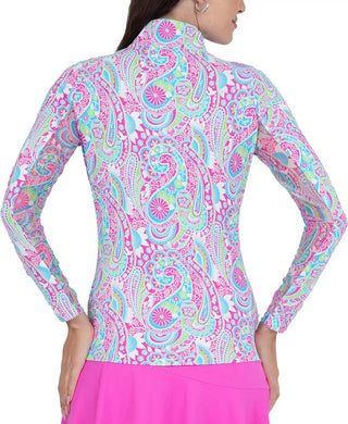 Ibkul - Blusa com gola falsa e zíper - Gloria