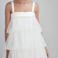Amsale - Tiered Pleated Tulle Wedding Dress