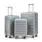 3-Piece ABS Spinner Wheel Luggage Set with Combination Lock