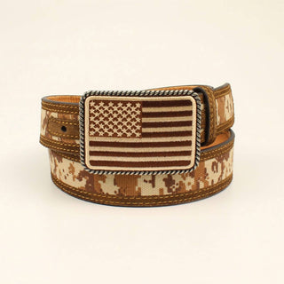 Ariat - Men's Leather Boot Camo Patriot Belt