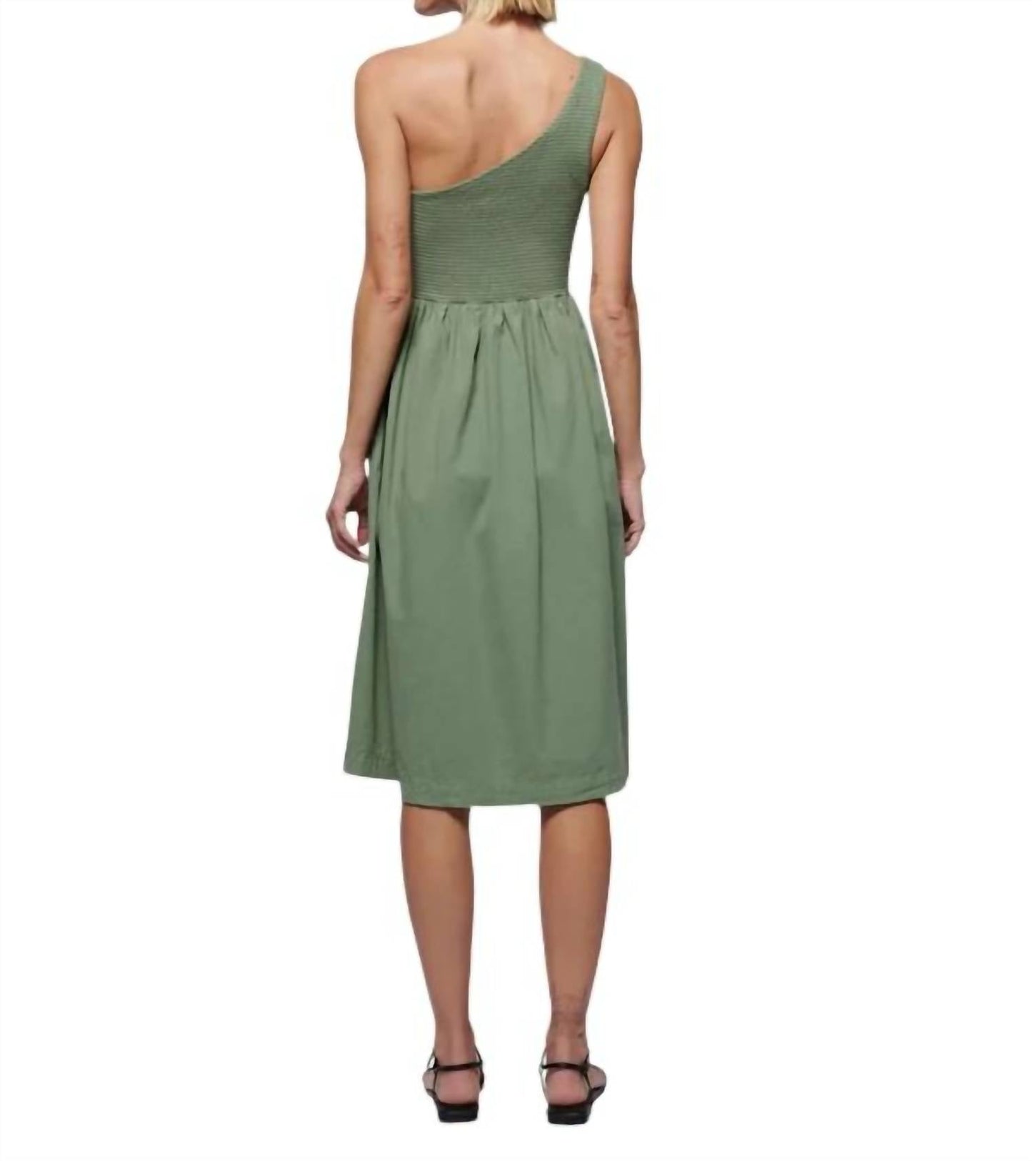 Nation Ltd - Connie One Shoulder Smocked Dress