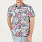 Camisa O'Neill Sessions Modern Fit com estampa tropical masculina, preta, tamanho GG