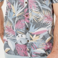Camisa O'Neill Sessions Modern Fit com estampa tropical masculina, preta, tamanho GG
