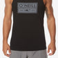 Camiseta regata masculina O'Neill com logotipo, preta, tamanho extragrande