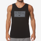 Camiseta regata masculina O'Neill com logotipo, preta, tamanho extragrande