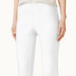 Calça Eileen Fisher Feminina Lavável Crepe Slim Leg Tornozelo Branca Tamanho Médio