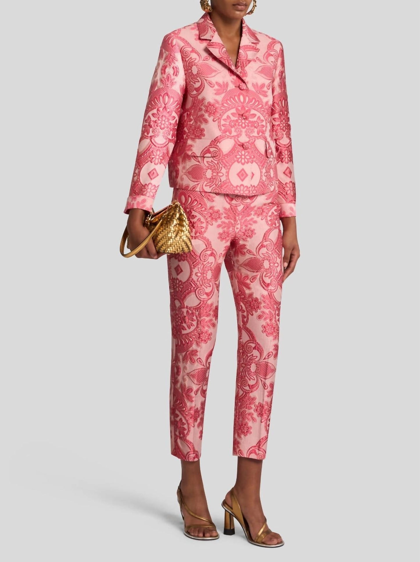 Etro - Jacquard Lace Cigarette Trousers