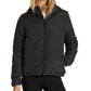 Casaco acolchoado com capuz Billabong Transport feminino, preto, tamanho pequeno