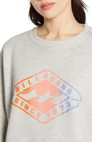 Moletom feminino Billabong Diamond Life Graphic cinza tamanho P