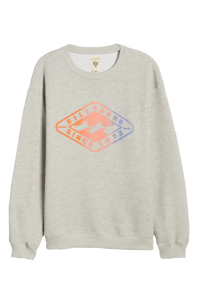 Moletom feminino Billabong Diamond Life Graphic cinza tamanho P