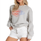 Moletom feminino Billabong Diamond Life Graphic cinza tamanho P