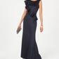 Vestido de festa feminino Jessica Howard com babados e glitter, azul, tamanho 12