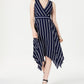 Vestido feminino Jessica Howard sem mangas com bainha de lenço, azul, tamanho 14
