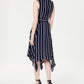 Vestido feminino Jessica Howard sem mangas com bainha de lenço, azul, tamanho 14