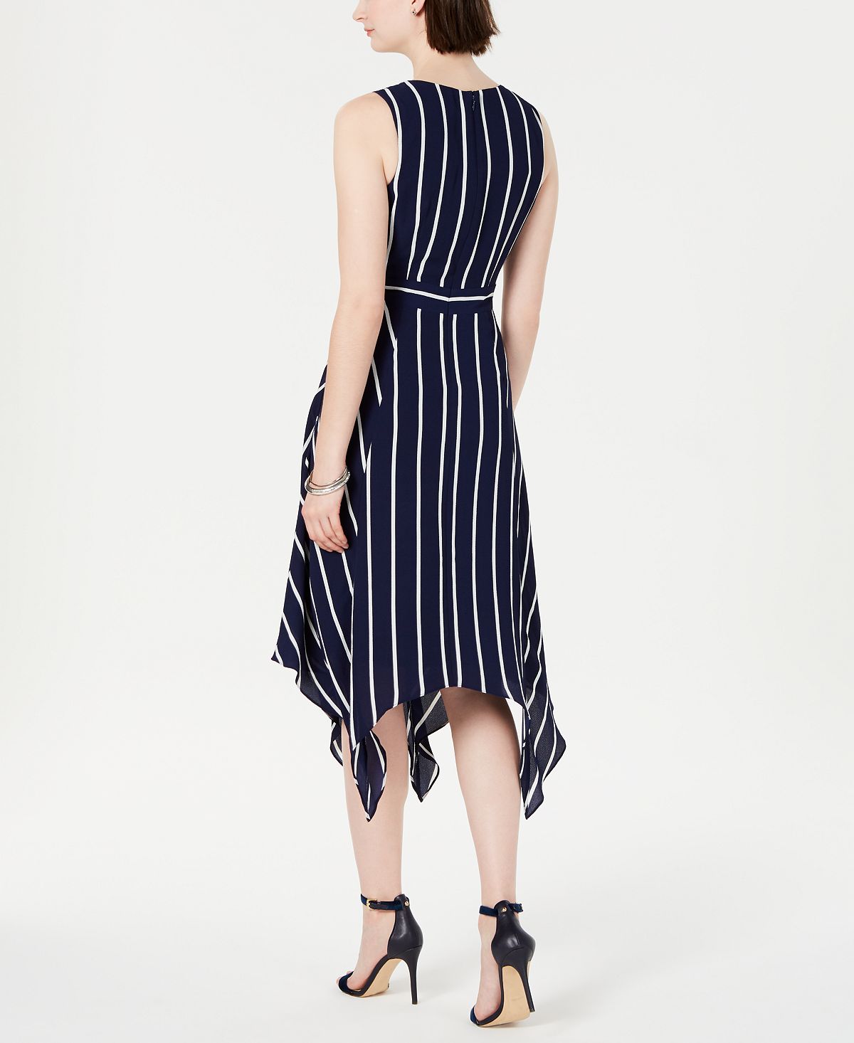 Vestido feminino Jessica Howard sem mangas com bainha de lenço, azul, tamanho 14