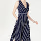 Vestido feminino Jessica Howard sem mangas com bainha de lenço, azul, tamanho 14