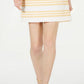 Vestido feminino Vince Camuto com listras metálicas e brocado, amarelo, tamanho 8