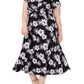 Vestido midi torcido feminino Jessica Howard, roxo, tamanho 14W