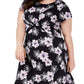 Vestido midi torcido feminino Jessica Howard, roxo, tamanho 14W