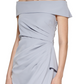 Vestido feminino Vince Camuto com decote ombro a ombro, azul, tamanho 12