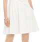 Vestido feminino Vince Camuto com decote em arco e ajuste evasê, branco, tamanho 4