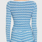 Amanda Uprichard - Breezy Long Sleeve Striped Cardigan