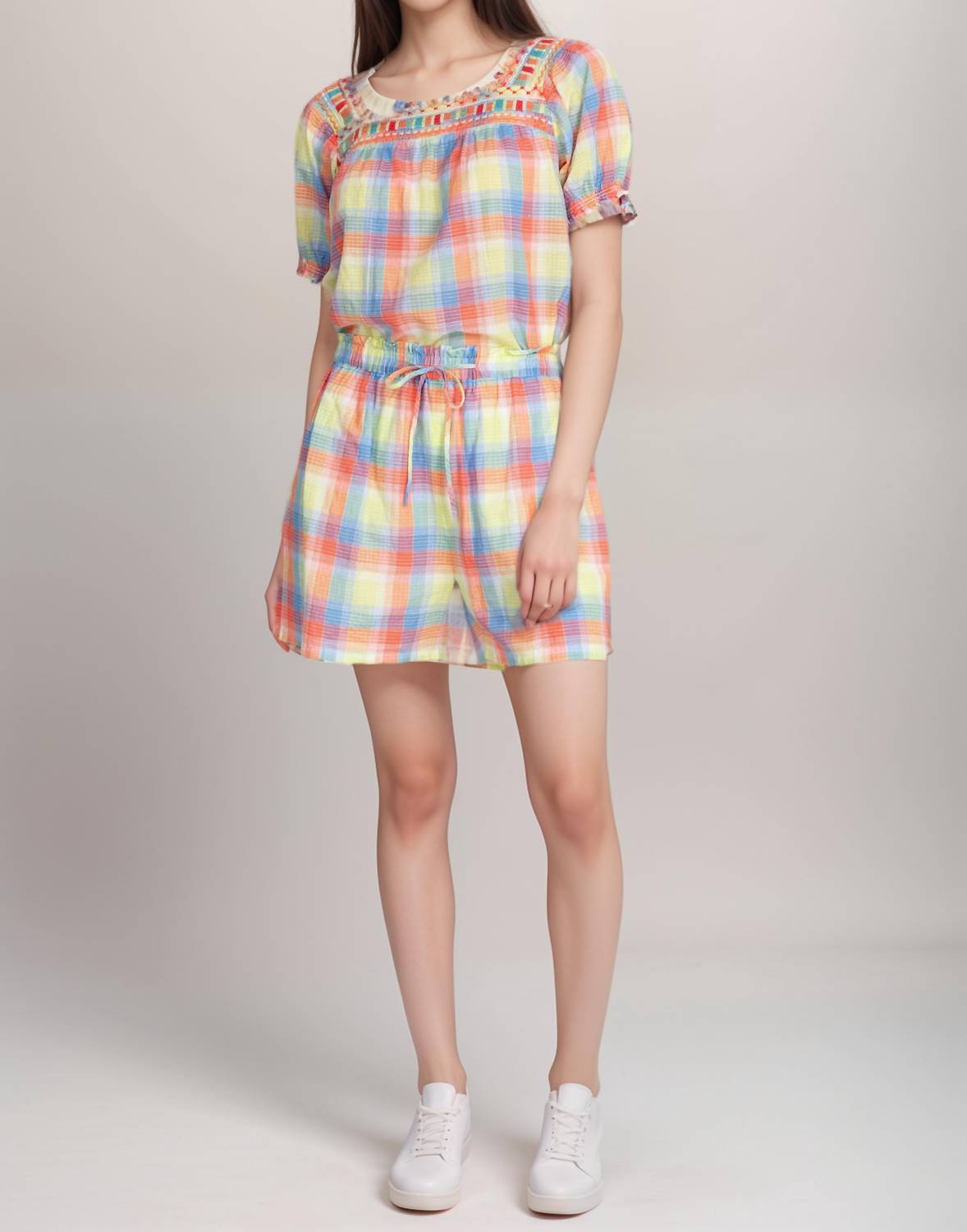 Johnny Was - Workshop Delacey Plaid Paperbag Short