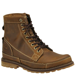 Botas de couro Timberland EarthkeepersOriginal masculinas, marrom, tamanho 11,5