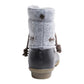 Botas de chuva femininas Steve Madden Torrent, cinza, tamanho 9 M