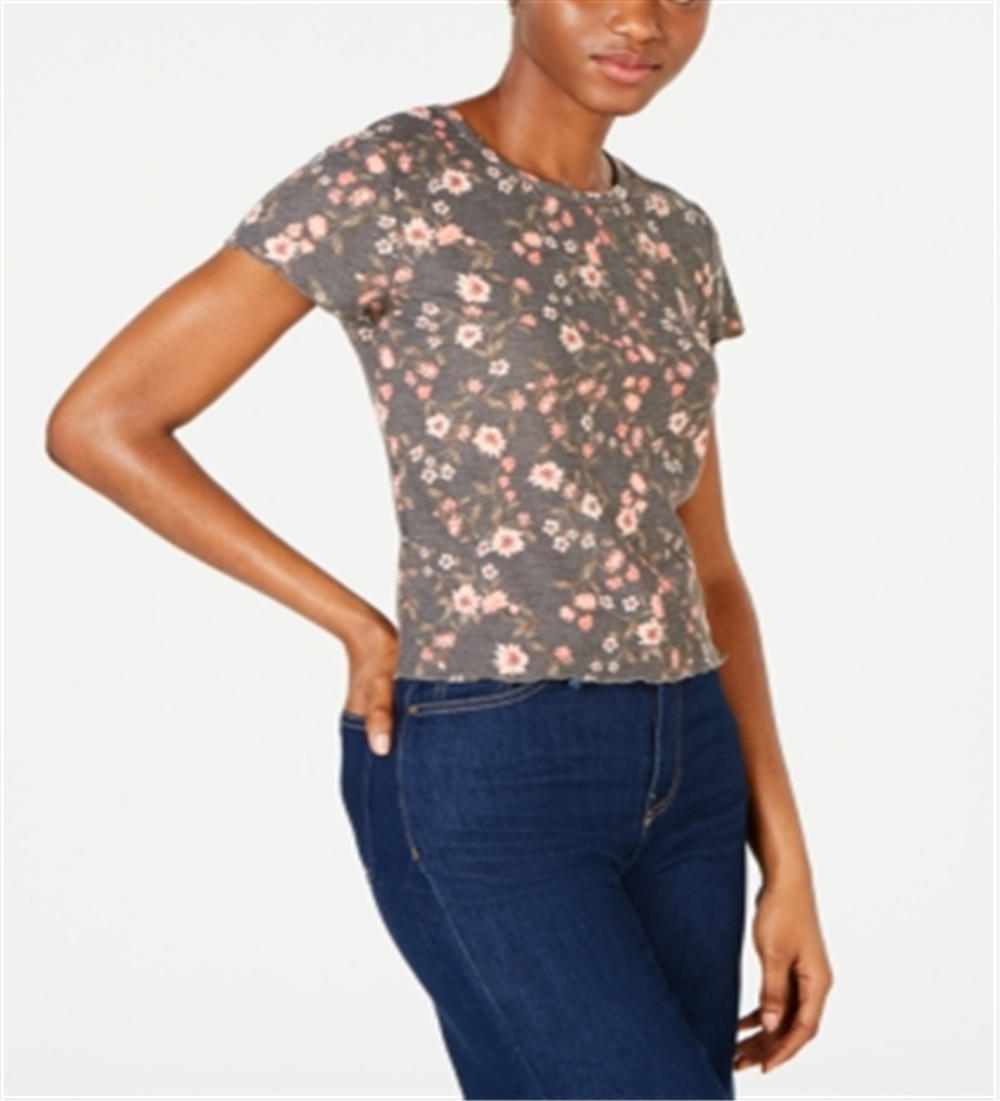 Camiseta infantil de malha waffle Self Esteem Junior, cinza, tamanho pequeno