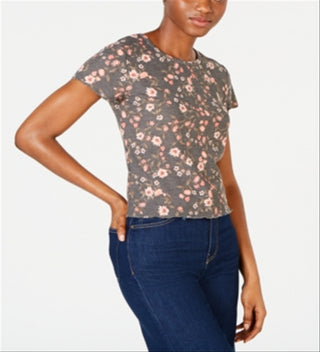 Camiseta infantil de malha waffle Self Esteem Junior, cinza, tamanho pequeno