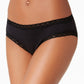 Calcinha de algodão Natori Girl's Bliss preta tamanho X-Grande