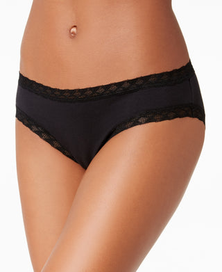 Calcinha de algodão Natori Girl's Bliss preta tamanho X-Grande