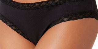 Calcinha de algodão Natori Girl's Bliss preta tamanho X-Grande