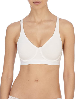 Sutiã esportivo Natori feminino branco Recharge tamanho 40DDD