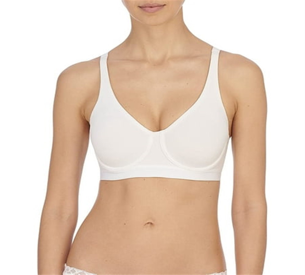 Sutiã esportivo Natori feminino branco Recharge tamanho 40DDD