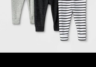 Calças Cloud Island Baby, pacote com 3, pretas/cinzas, para recém-nascidos