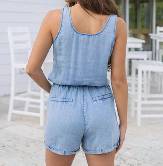 Grace And Lace - Macacão de Lyocell Chambray