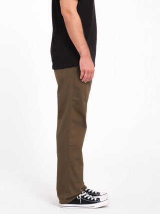 Volcom - Calça Chino Elástica Moderna Frickin