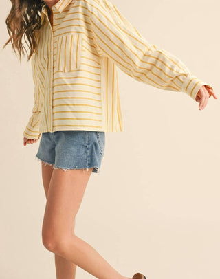 &amp;Merci - Blusa listrada de narciso