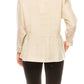 Hester & Orchard - Long Sleeve Peplum Jacket Top