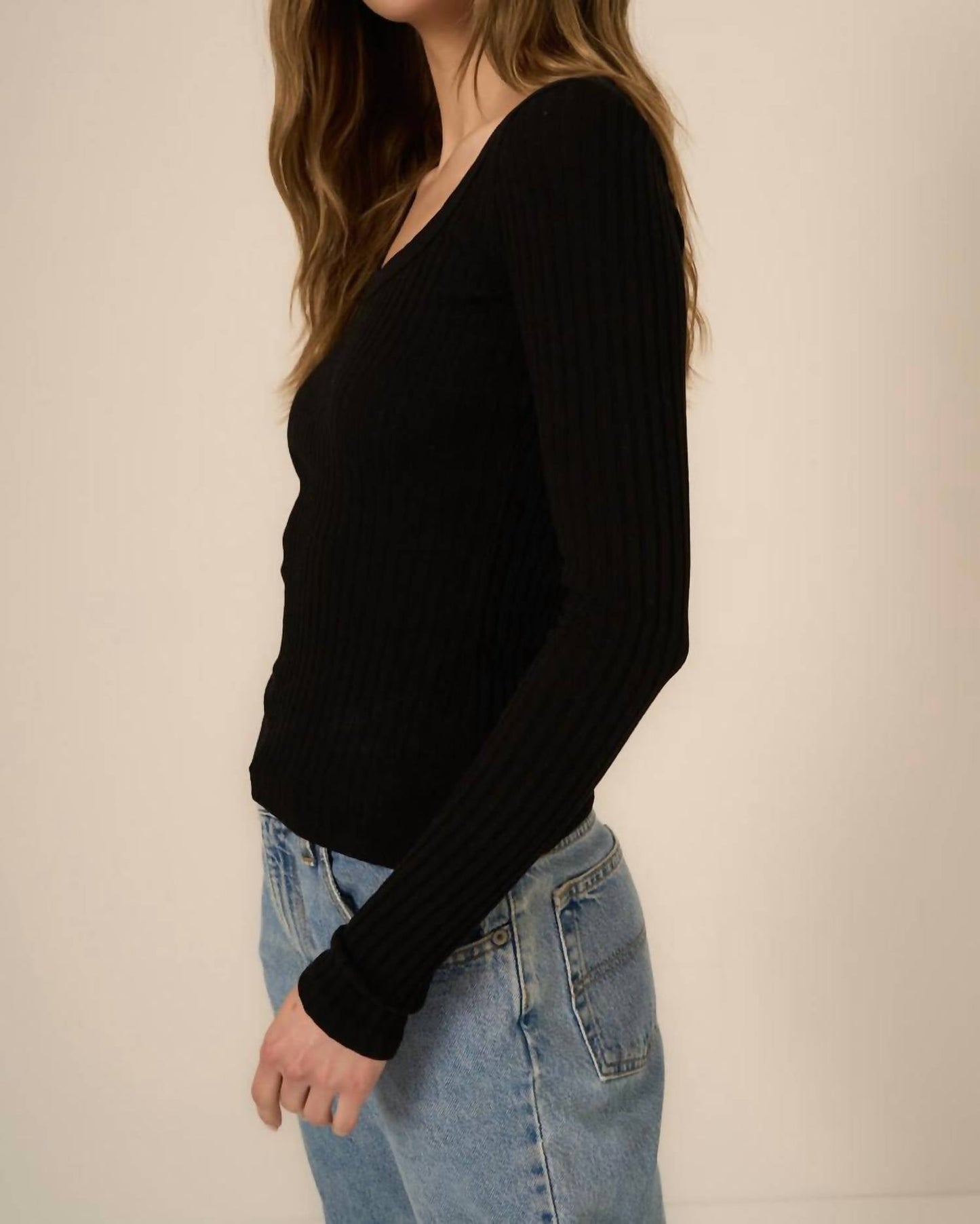 Project Social T - Charlotte Rib Long Sleeve Top