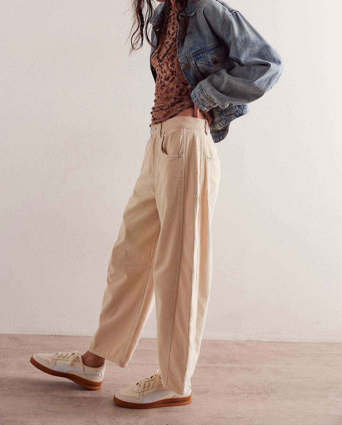 Free People - Good Luck Cord Barrel Jeans