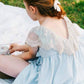 Allegra Paris - Mint With Lace Dress